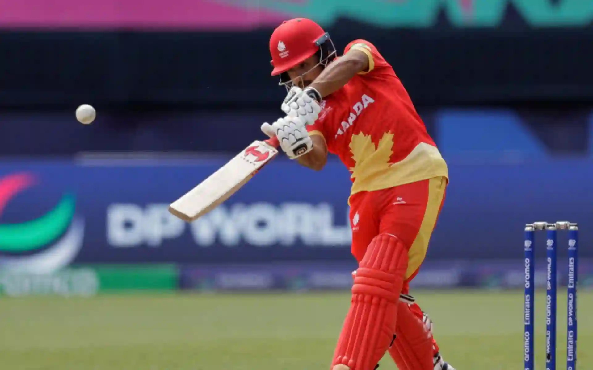 Dilpreet Bajwa plays a shot [AP]
